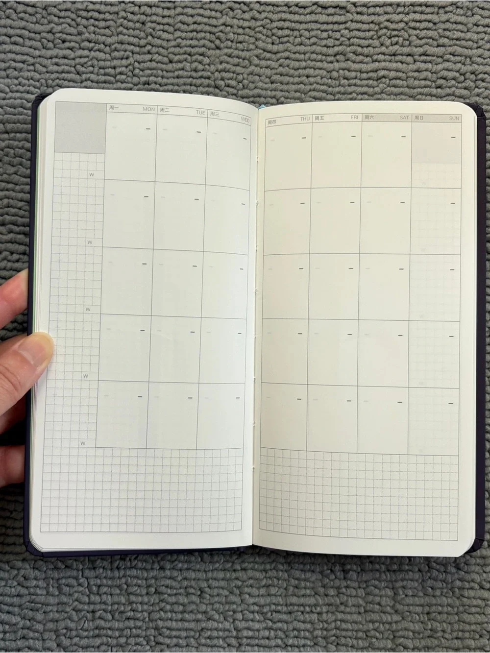 Kinbor Weeks Planner / Notebook ( Undated Calendar Pages )
